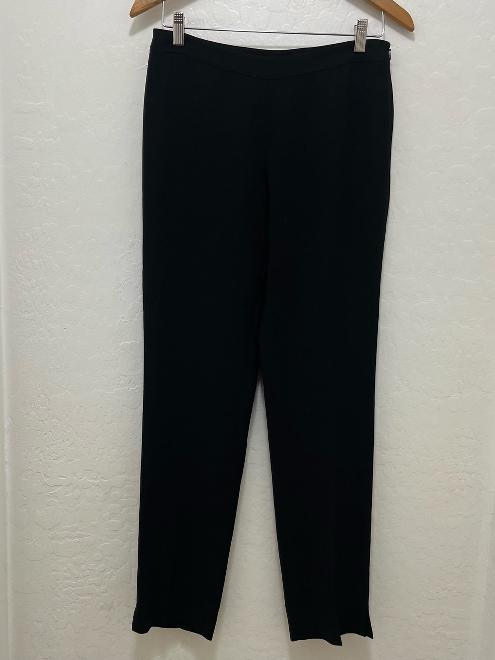 Lafayette 148 New York Bleecker Black Crepe Pants Size 4